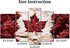 5 Pieces Modern Canvas Painting Wall Art  Flag Of Canada Constructed Of Maple Leaves White Birch Bark Country Symbol